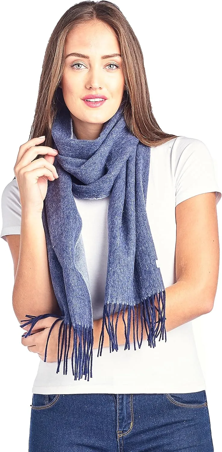 100% Lambswool wool Men and Women Solid Pashmina Scarf