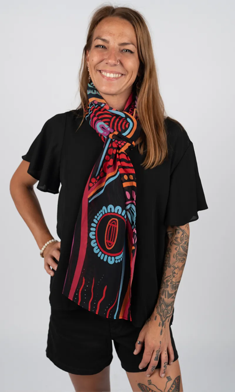 Aboriginal Art Scarf Knowledge Holders