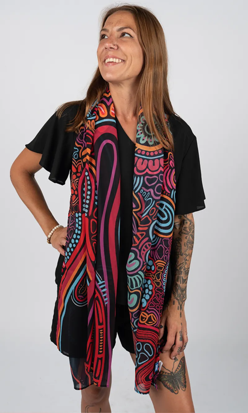 Aboriginal Art Scarf Knowledge Holders