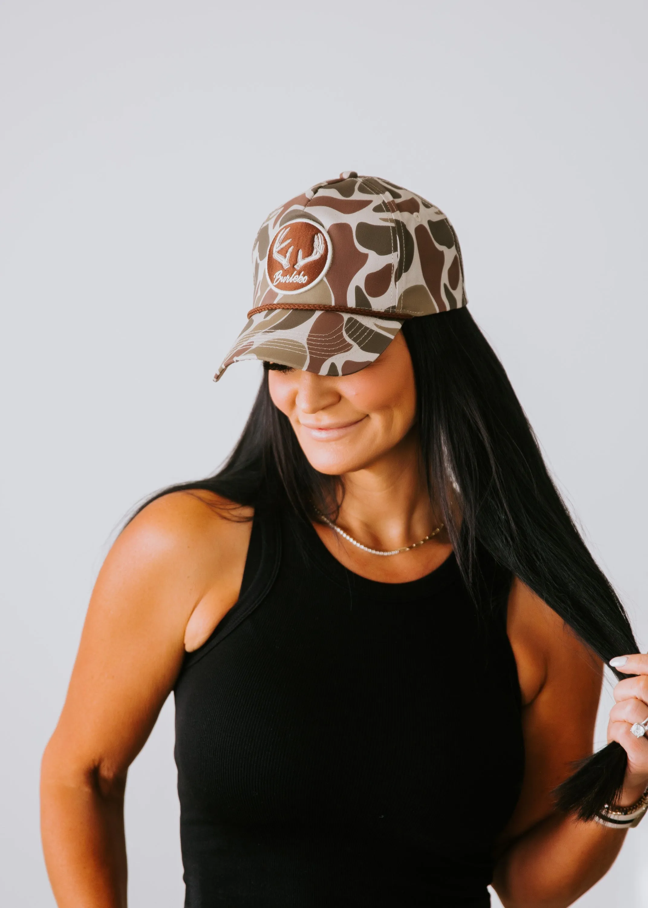 Antler Patch Camo Cap