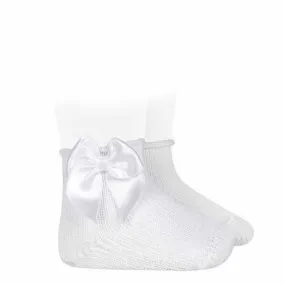Baby Socks - Rolled cuff with Bow