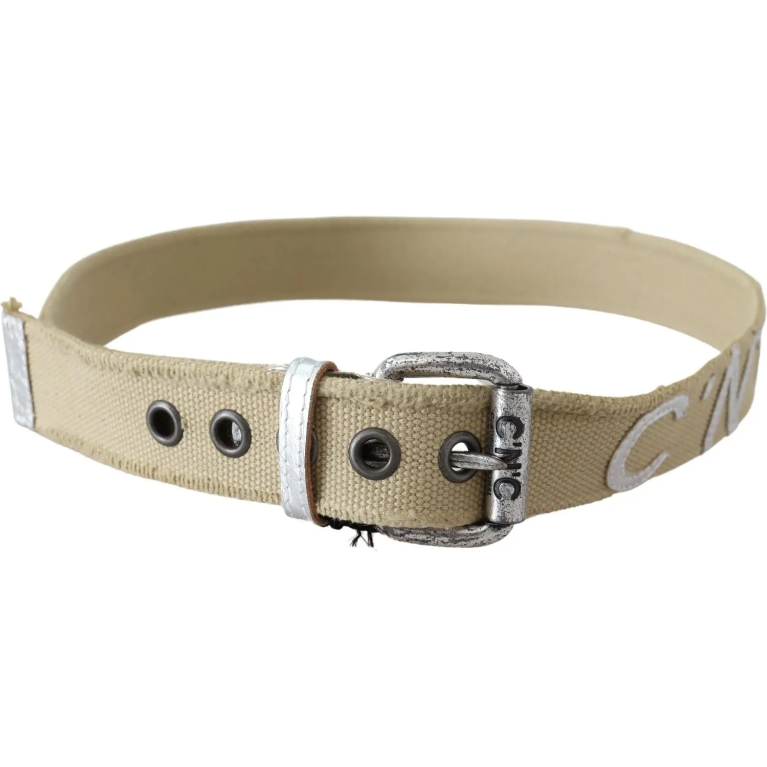 Costume National Elegant Beige Cotton Fashion Belt