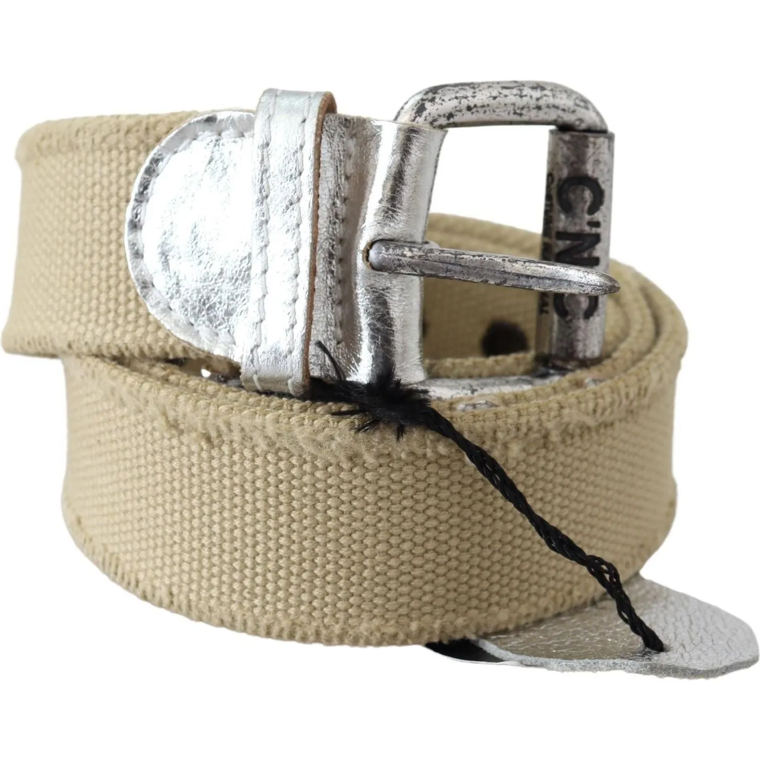 Costume National Elegant Beige Cotton Fashion Belt