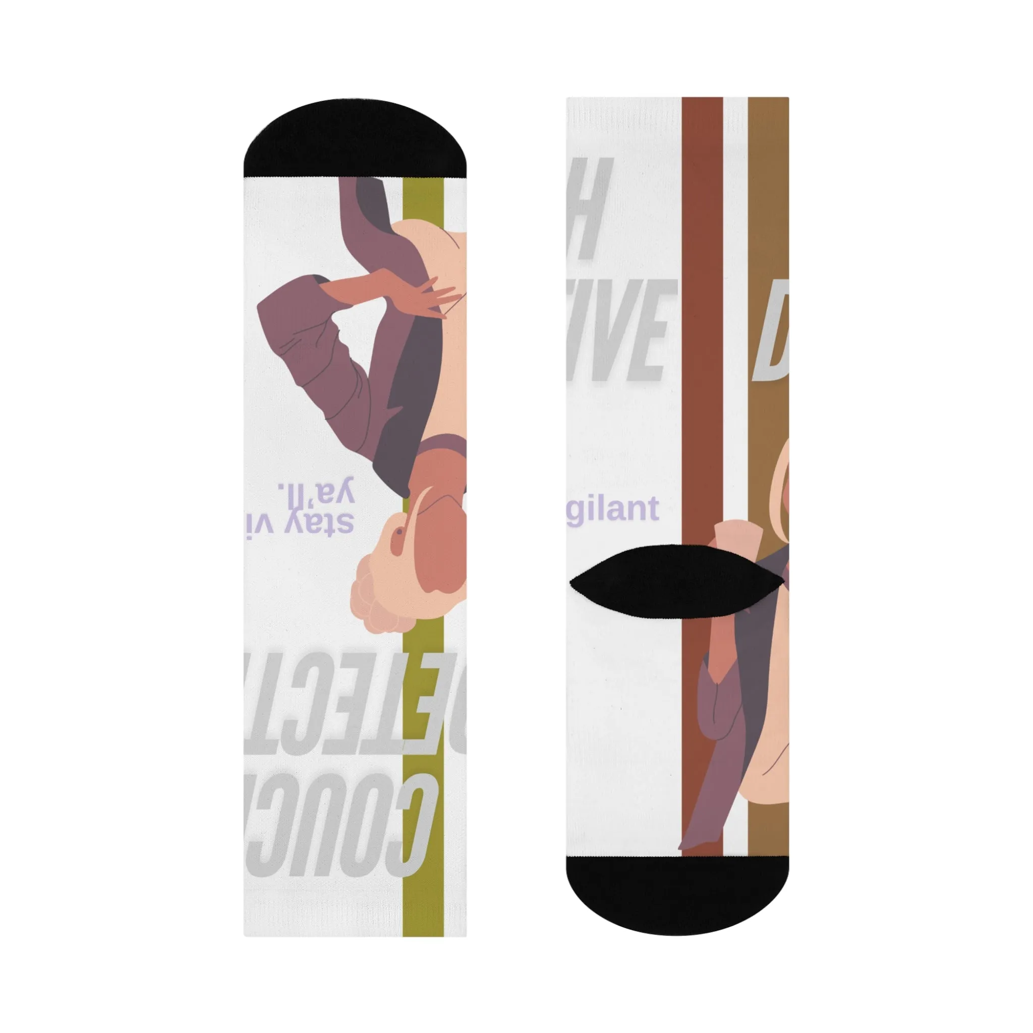 Crew Socks: Couch Detective Crew Socks
