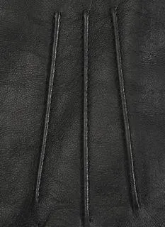 Dents Womens Emma Three-Point Leather Gloves - Black