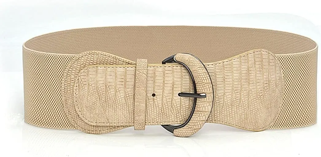 Fashion Women's Wide Waist Belt Elastic Stretch Cinch Belts