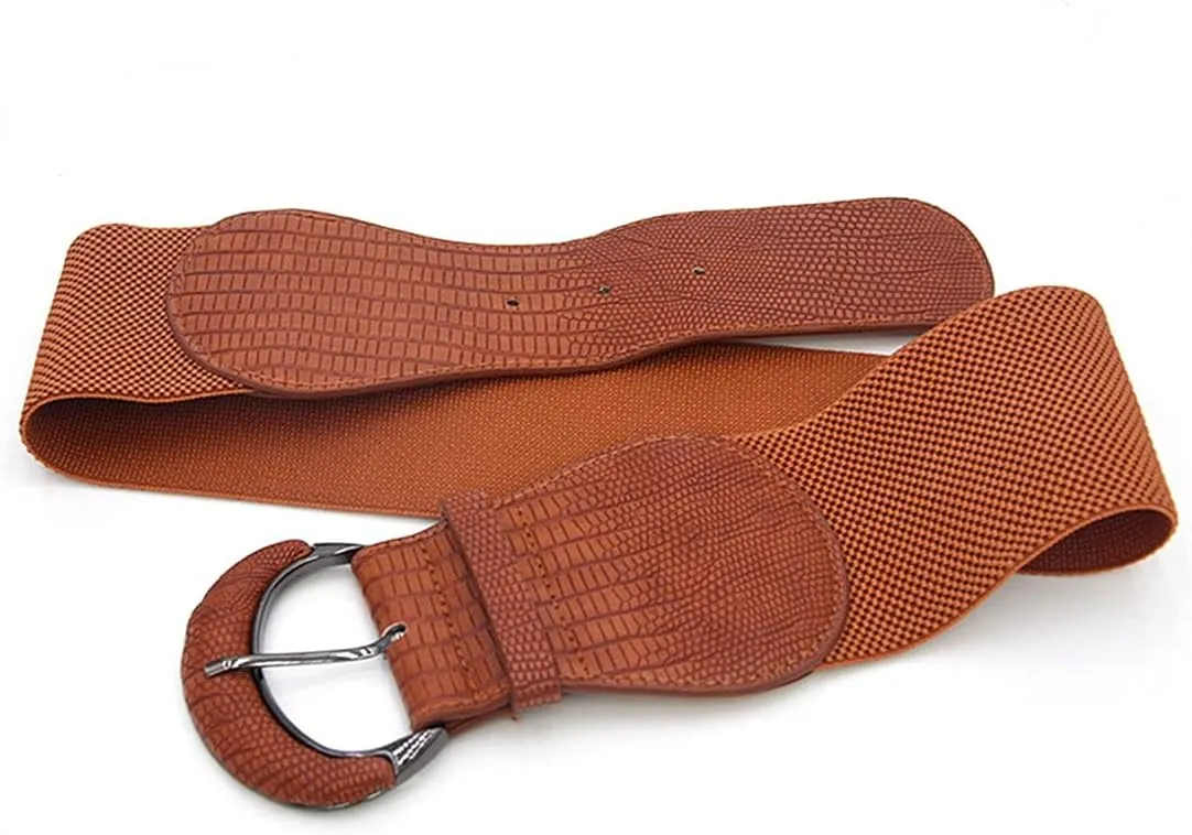 Fashion Women's Wide Waist Belt Elastic Stretch Cinch Belts