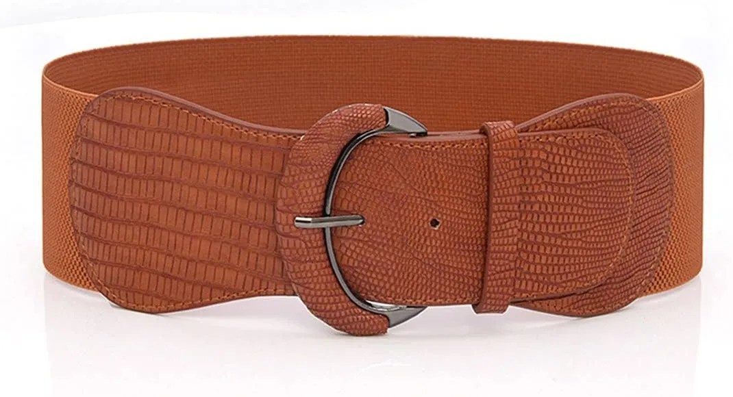Fashion Women's Wide Waist Belt Elastic Stretch Cinch Belts