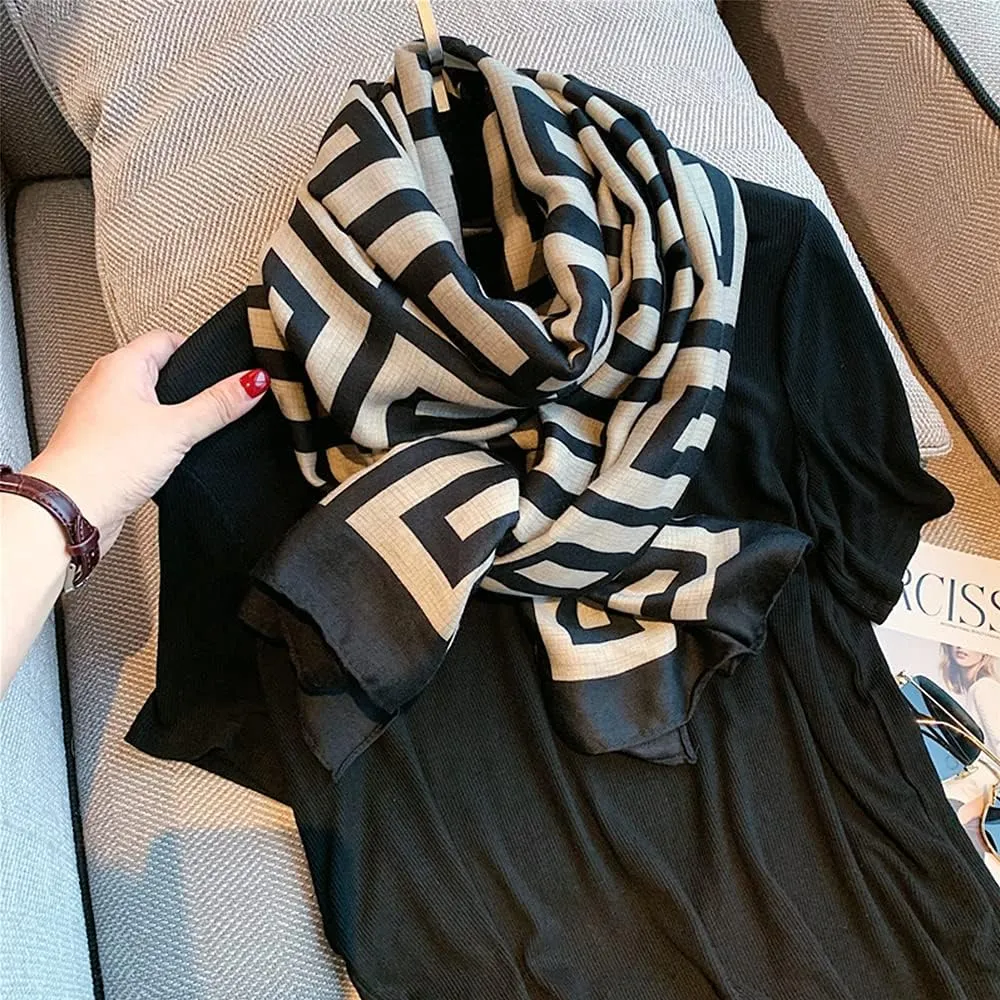 FINIZO Women's Scarves Lady Light Soft Fashion Solid Scarf Wrap Shawl for All Season