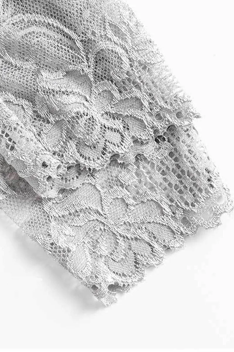 HKS1373 High-Waisted Lace Leggings
