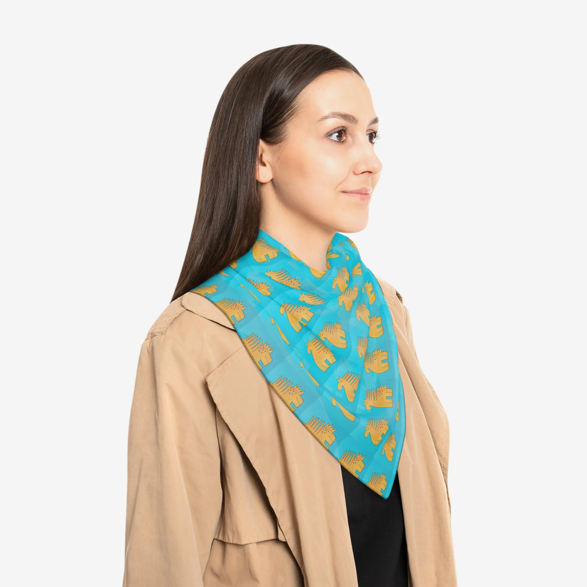 Horse Chiffon Scarf