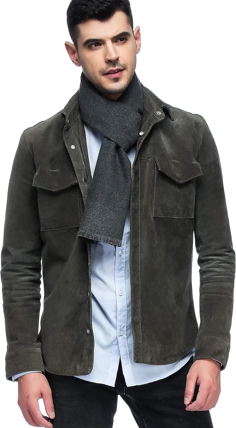 HOYAYO Mens Classic Warm Long Winter Scarf