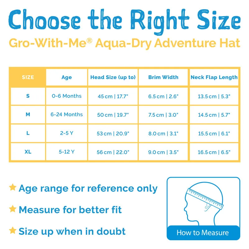 Jan & Jul Gro-with-me Aqua Dry Adventure Hat - Watermelon