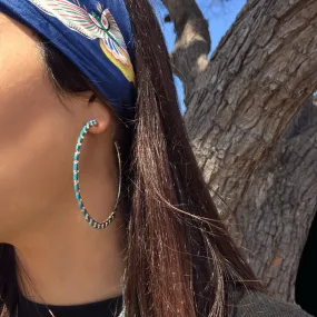 Large Light Zuni Hoops<br>By Alvin Hughte