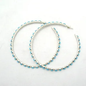 Large Light Zuni Hoops<br>By Alvin Hughte