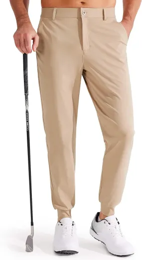 Libin Men's 4-Way Stretch Golf Joggers with Pockets, Slim Fit Sweatpants for Work Dress Pants Athletic Casual Yoga Pants