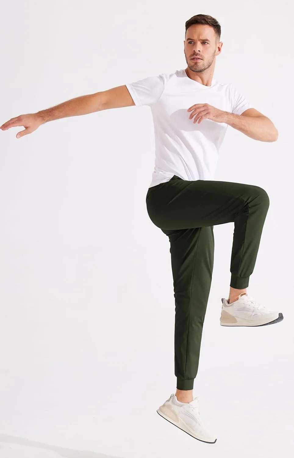 Libin Men's 4-Way Stretch Golf Joggers with Pockets, Slim Fit Sweatpants for Work Dress Pants Athletic Casual Yoga Pants