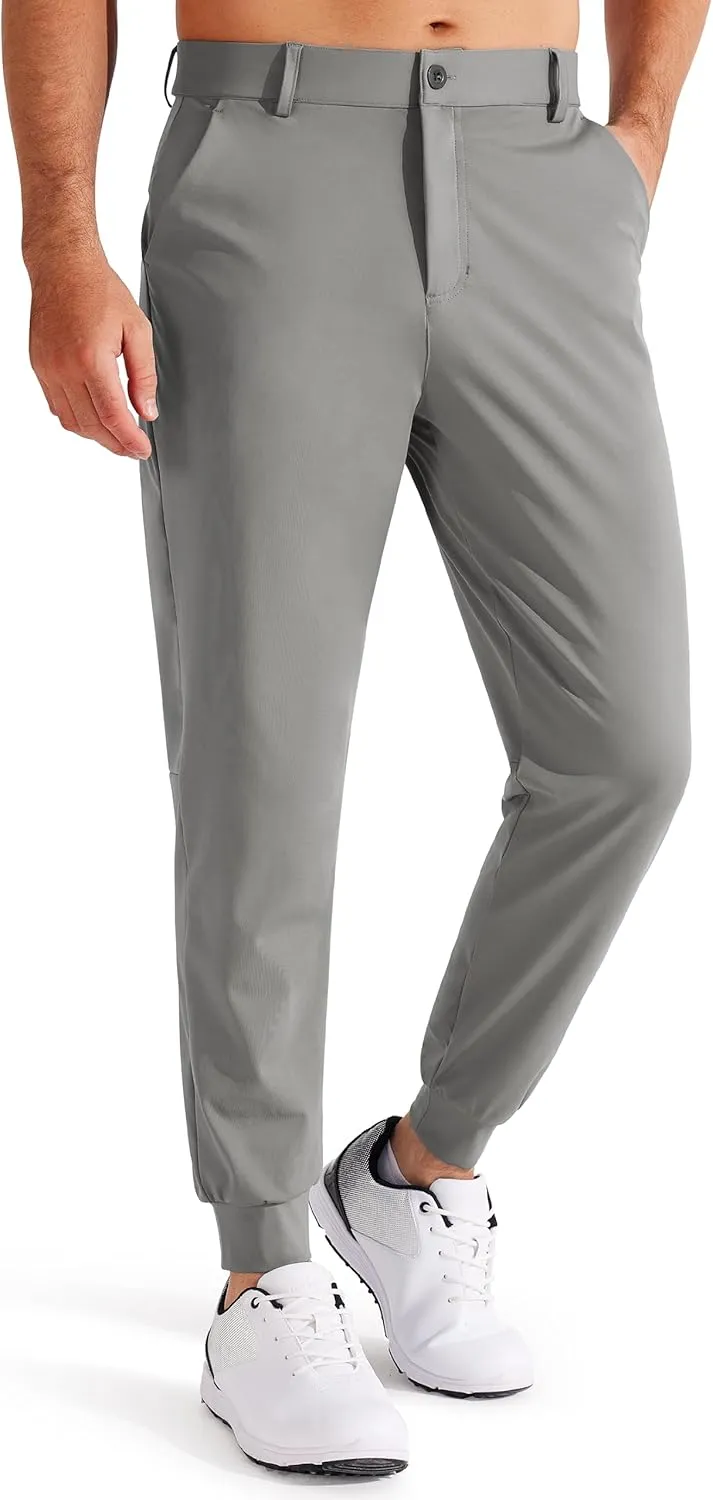 Libin Men's 4-Way Stretch Golf Joggers with Pockets, Slim Fit Sweatpants for Work Dress Pants Athletic Casual Yoga Pants