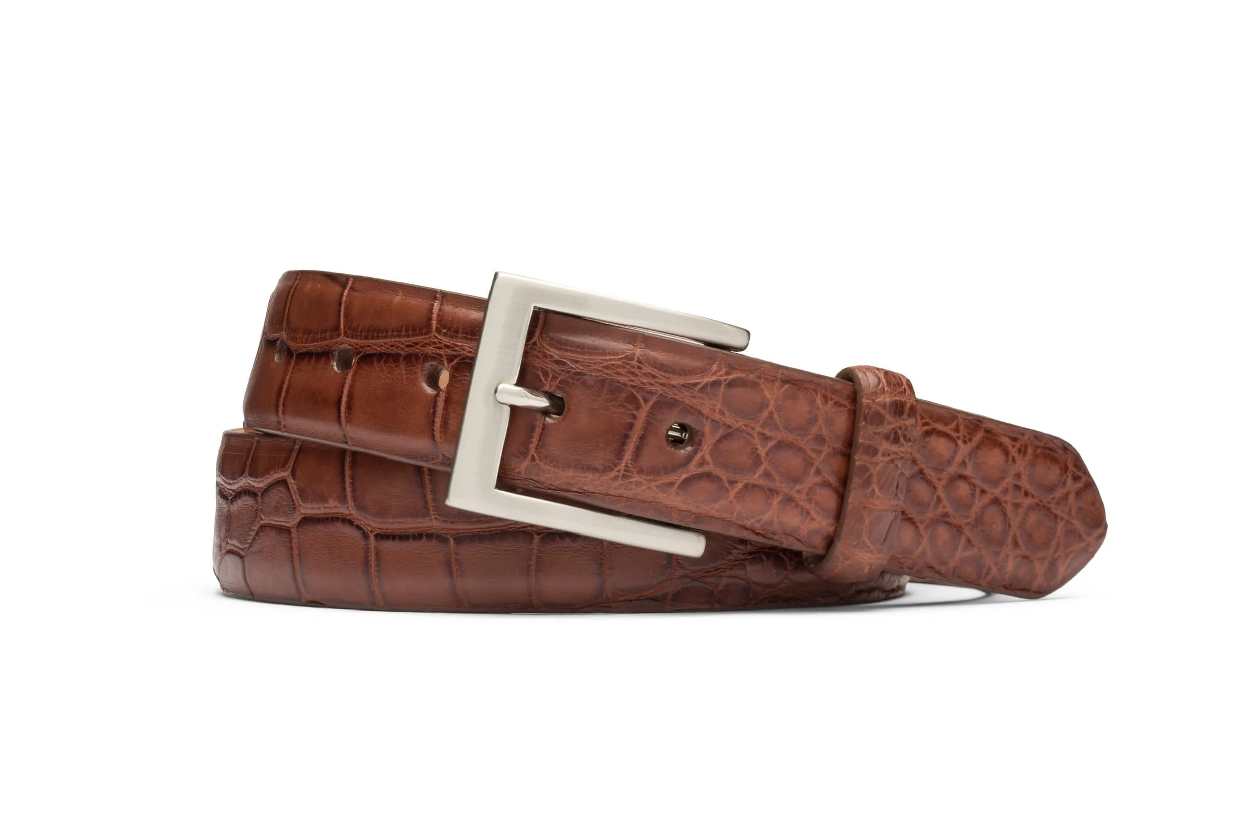 Matte American Alligator Belt