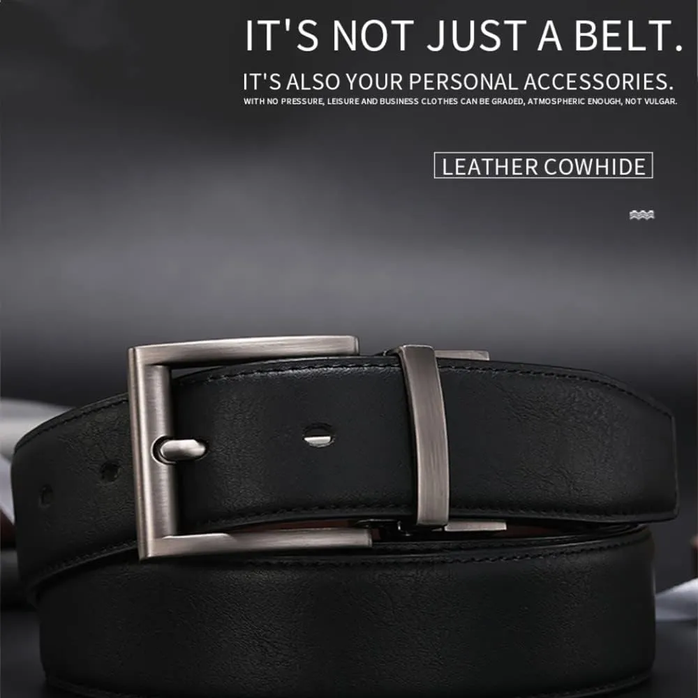 Men Reversible Casual Belt Man Genuine Leather Belt Male Strap Luxury Trouser Jeans Dress Belt For Men
