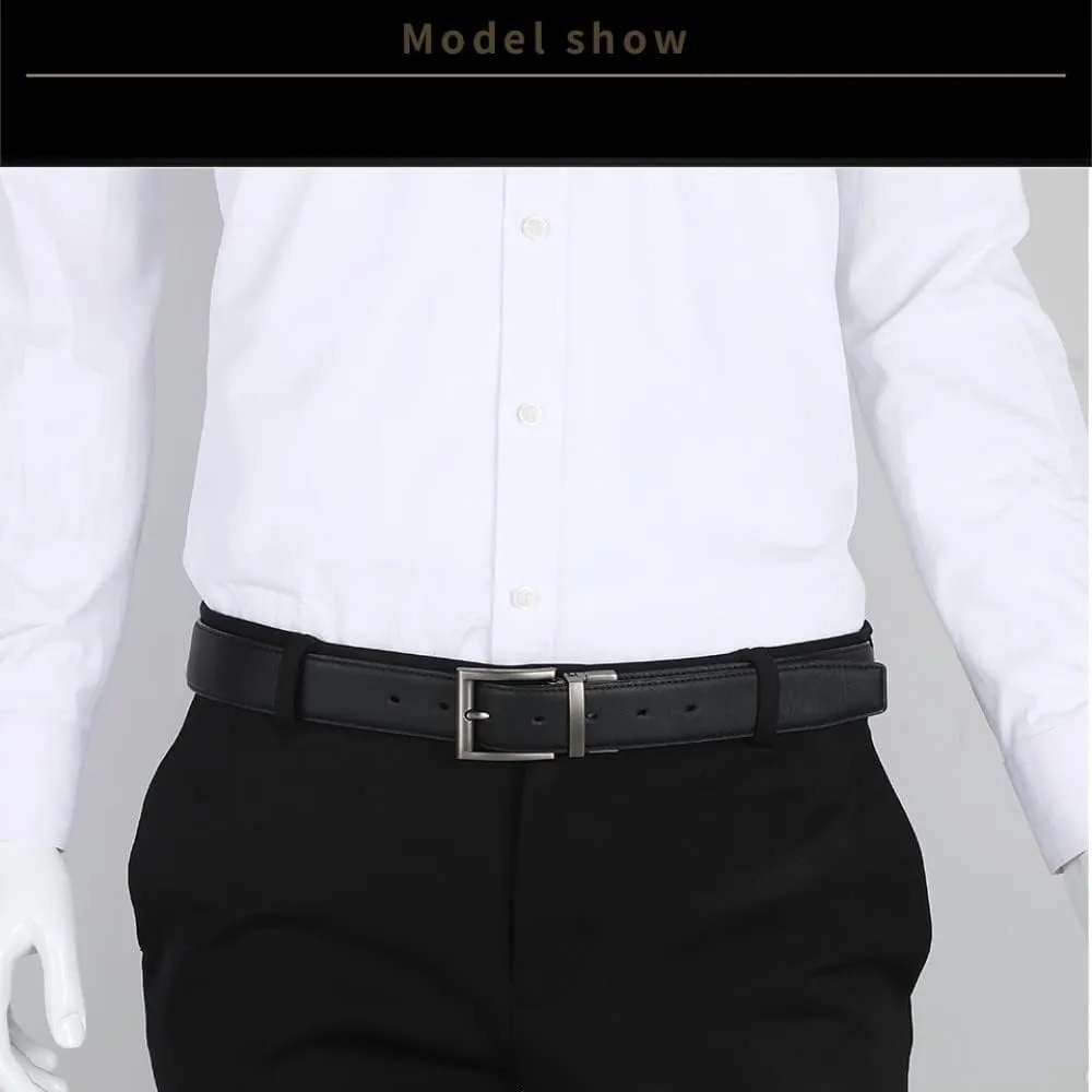 Men Reversible Casual Belt Man Genuine Leather Belt Male Strap Luxury Trouser Jeans Dress Belt For Men