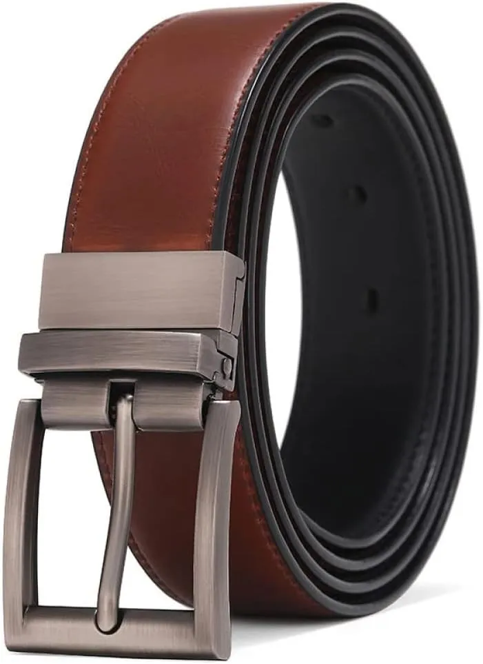 Men Reversible Casual Belt Man Genuine Leather Belt Male Strap Luxury Trouser Jeans Dress Belt For Men