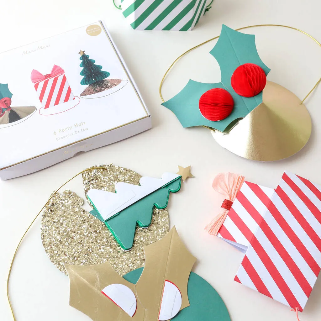 Meri Meri Mixed Christmas Party Hats