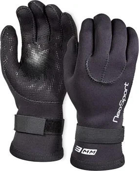 Open Box NeoSport 3mm Five Finger Scuba Diving Gloves - Large