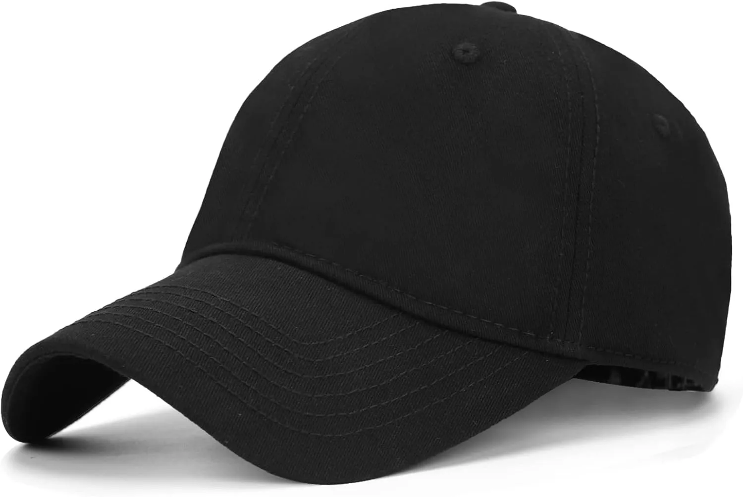 Oversize XXL Baseball Cap for Big Heads 23.6"-25.6", Extra Large Cotton Baseball Hat, Plus Size Unstructured Dad Hats
