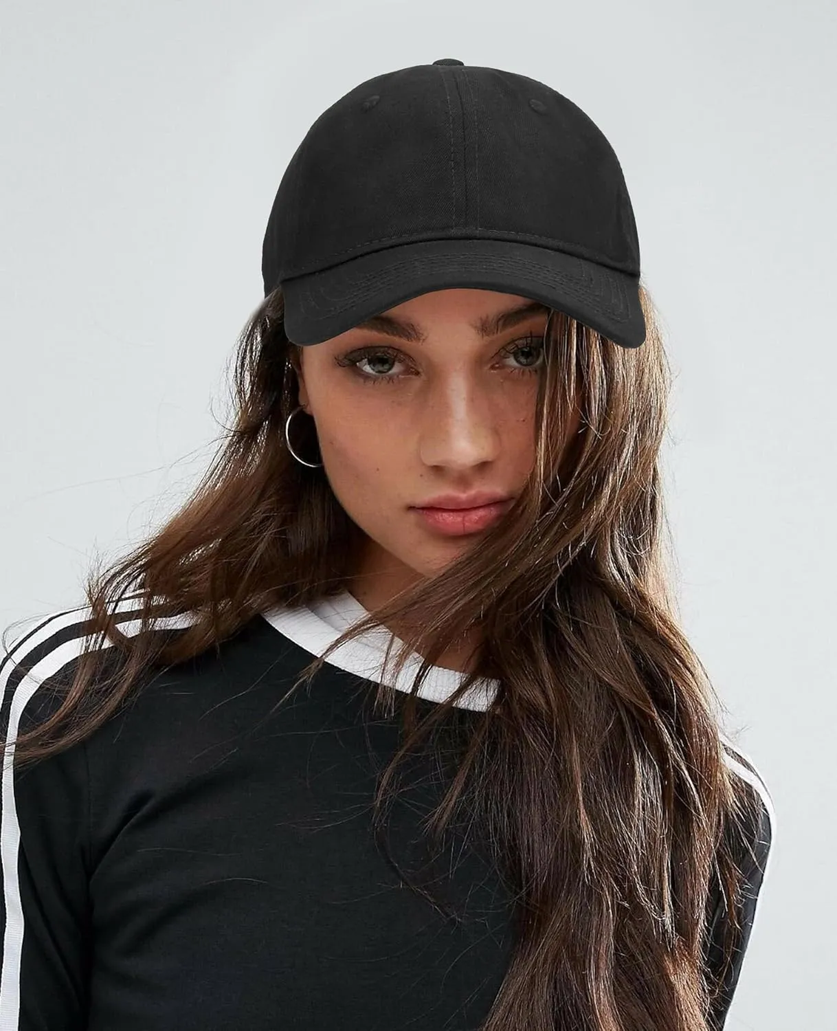 Oversize XXL Baseball Cap for Big Heads 23.6"-25.6", Extra Large Cotton Baseball Hat, Plus Size Unstructured Dad Hats