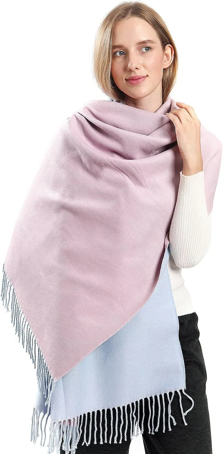 Pashmina Shawl Wraps Cashmere Feel Scarves Fashion Thick Soft Scarf for Women Evening Wedding Bridesmaid Gifts