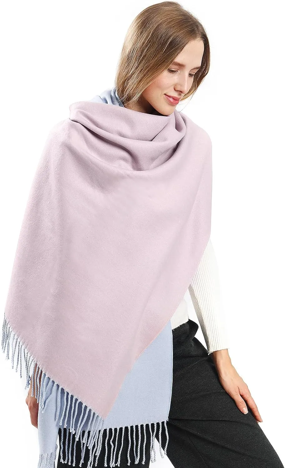 Pashmina Shawl Wraps Cashmere Feel Scarves Fashion Thick Soft Scarf for Women Evening Wedding Bridesmaid Gifts