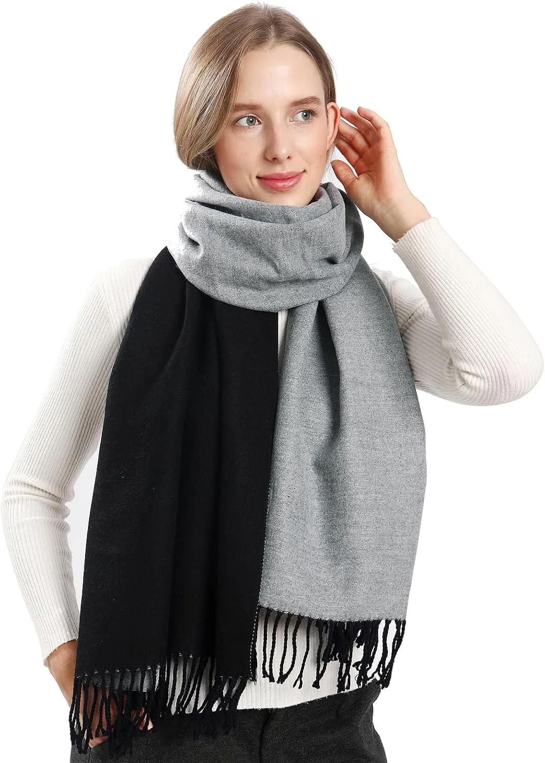 Pashmina Shawl Wraps Cashmere Feel Scarves Fashion Thick Soft Scarf for Women Evening Wedding Bridesmaid Gifts