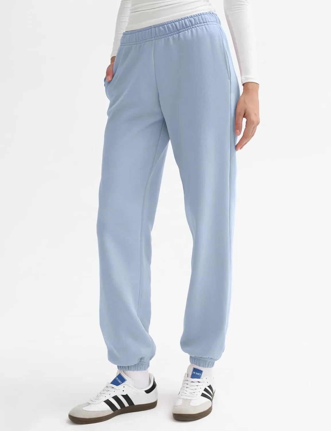 PUMIEY Women's Sweatpants High Waisted Baggy Sweat Pants Workout Casual Joggers Pants Airy Collection