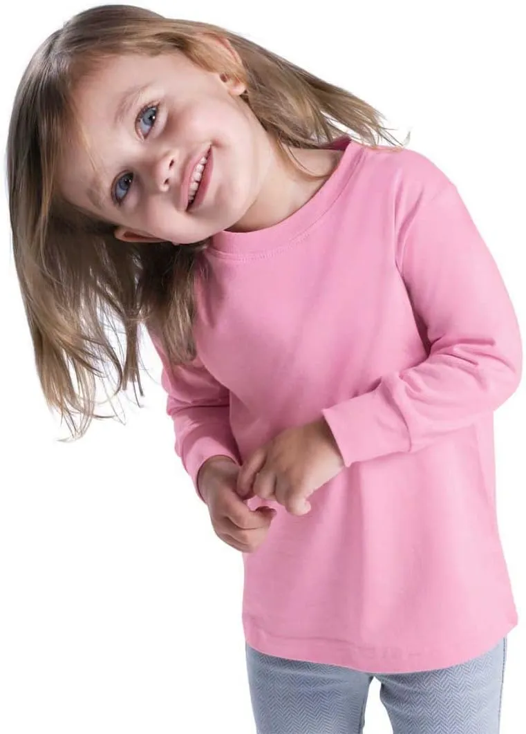 RABBIT SKINS Toddler 100% Cotton Fine Jersey Long Sleeve Tee (3302)