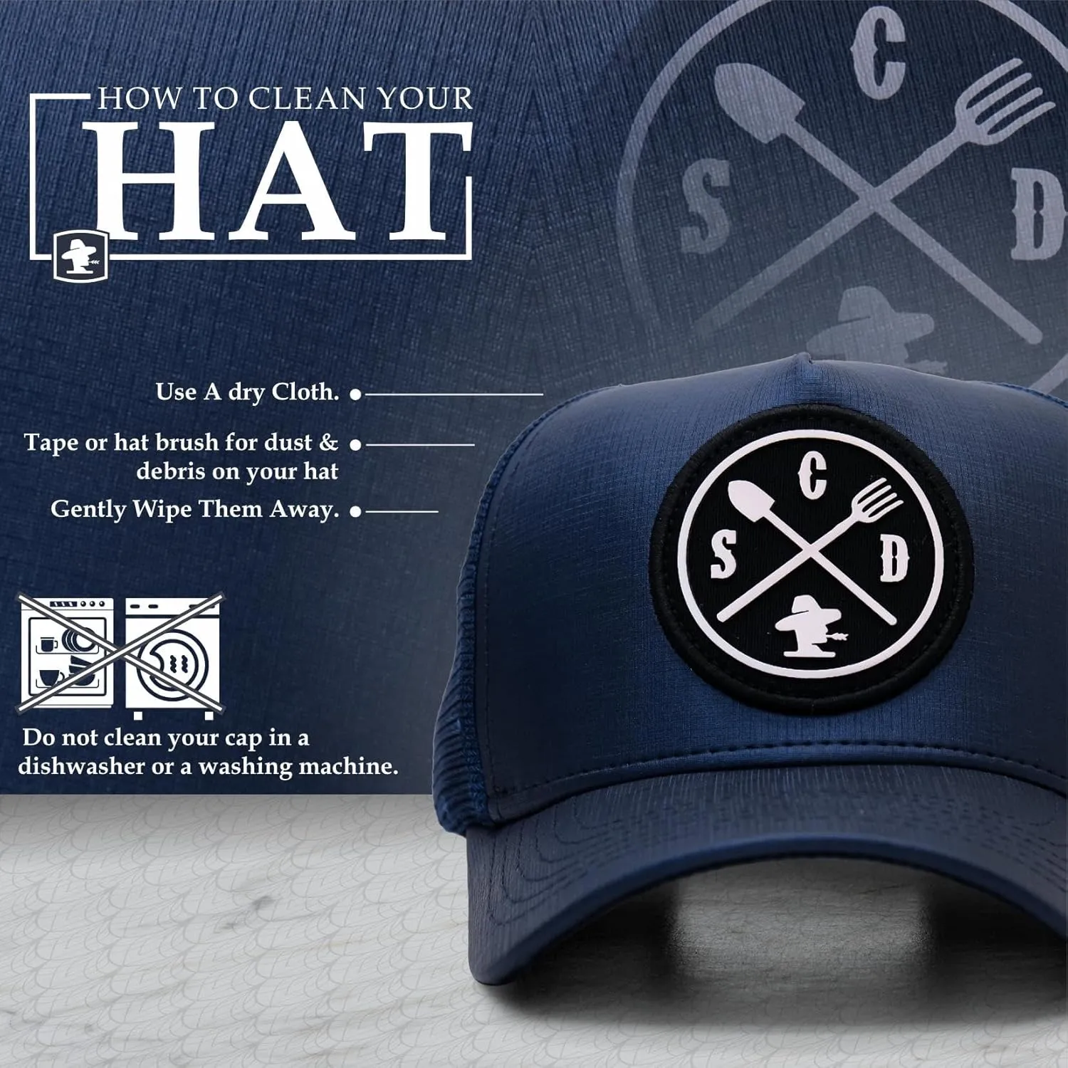 Sacudido's Mesh Back Cap - Changes Color in The Heat - for Men and Women Baseball Hat 5-Panel for Hunting & Hiking