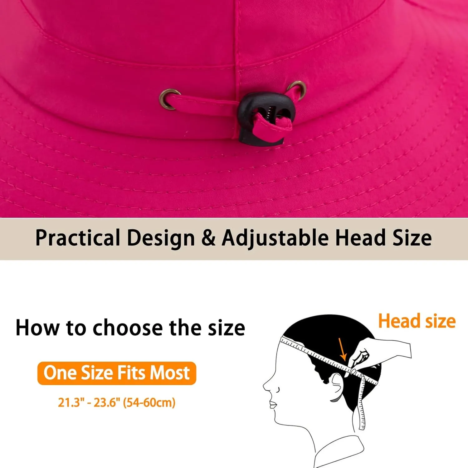 Sun Hat for Women Men UPF 50  Cowboy Hat Waterproof Wide Brim Fishing Hats with Adjustable Summer UV Protection