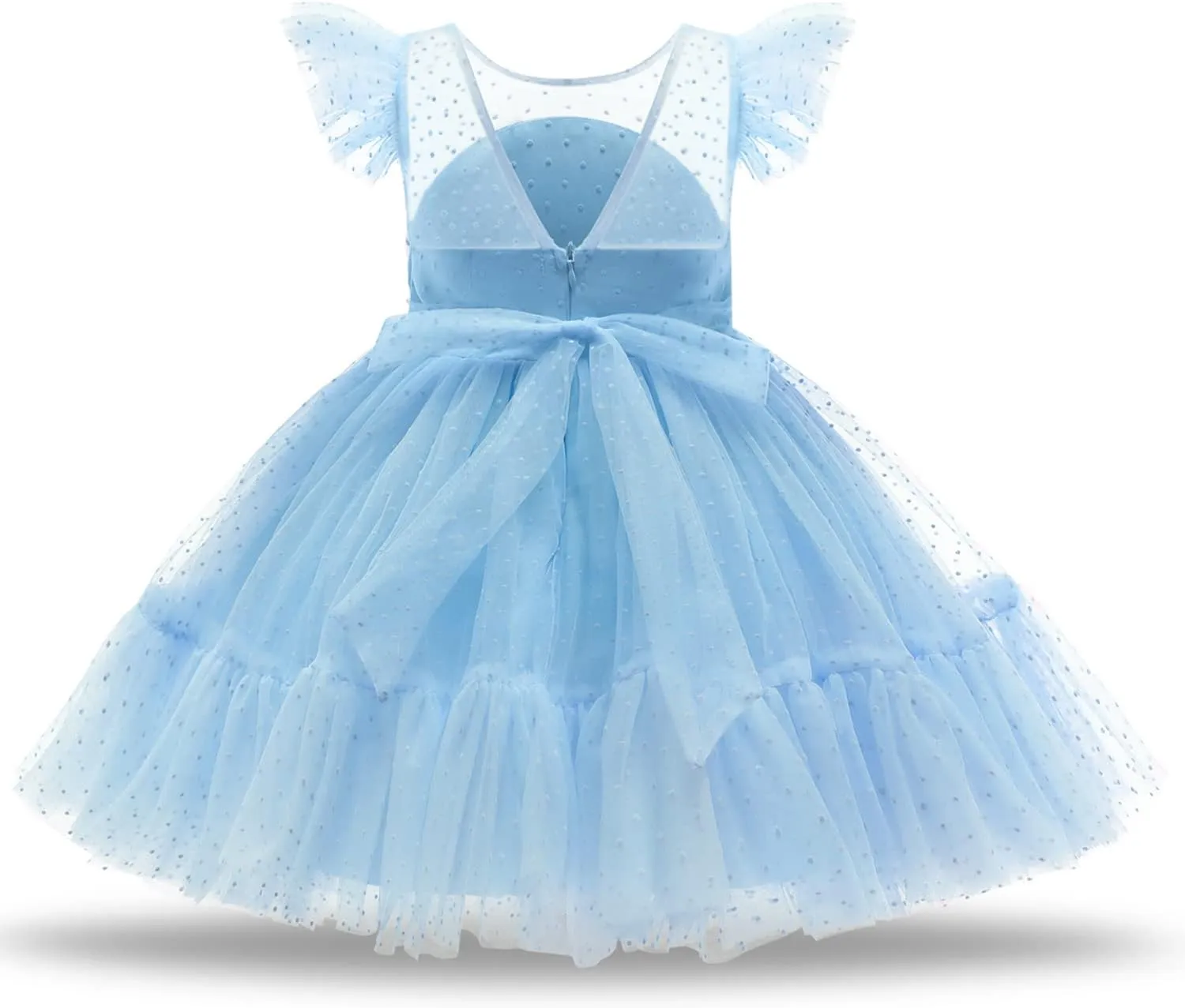 TTYAOVO Pageant Girl Dress Elegant Birthday Party Princess Gown