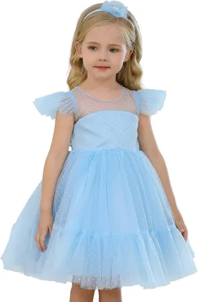 TTYAOVO Pageant Girl Dress Elegant Birthday Party Princess Gown