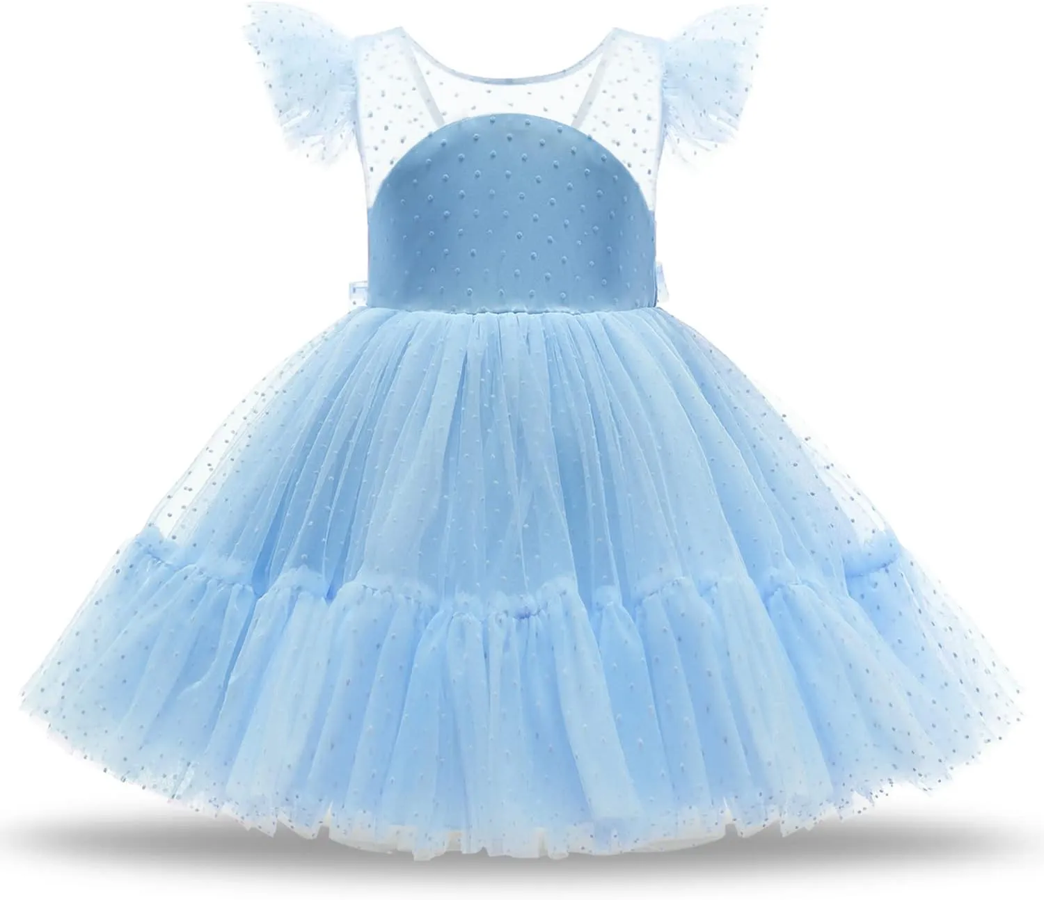 TTYAOVO Pageant Girl Dress Elegant Birthday Party Princess Gown