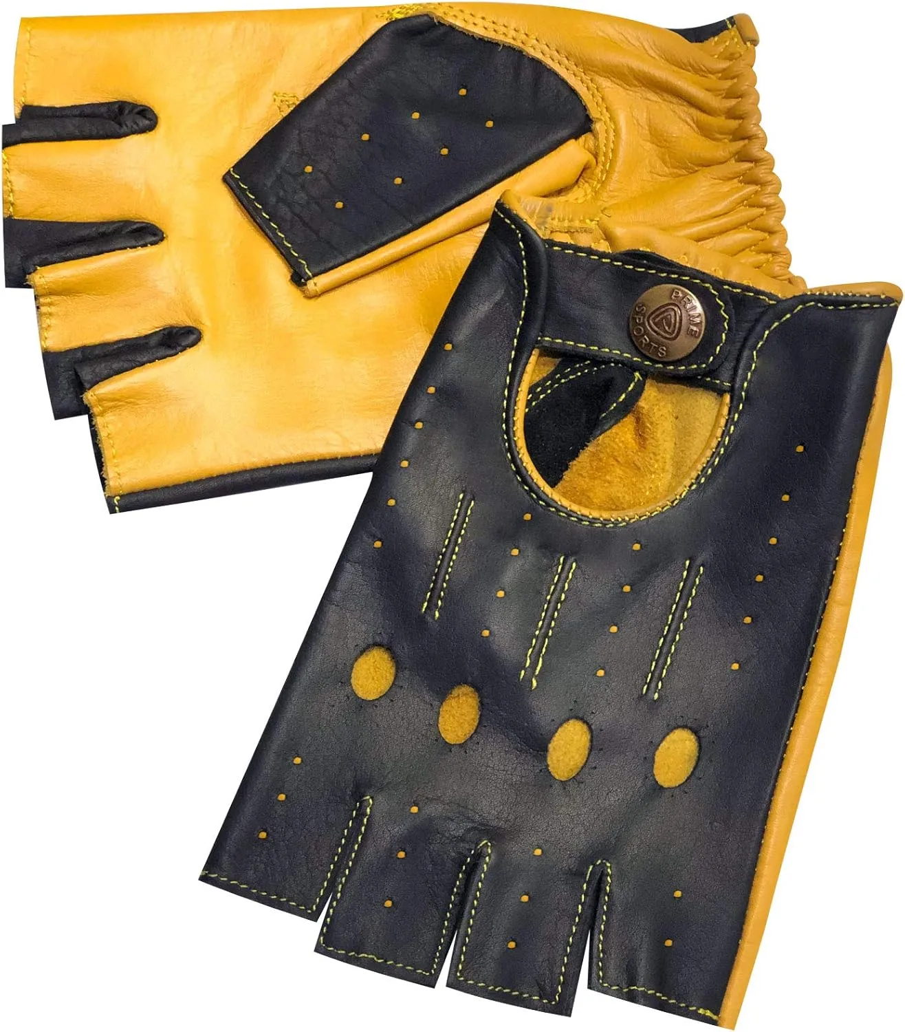 Ultimate Half Finger Gloves Driving, Cycling, Gym, Body Building, Sports, Finger Less Colours : Black-Grey, Black-Red and Black-Yellow Gloves 316