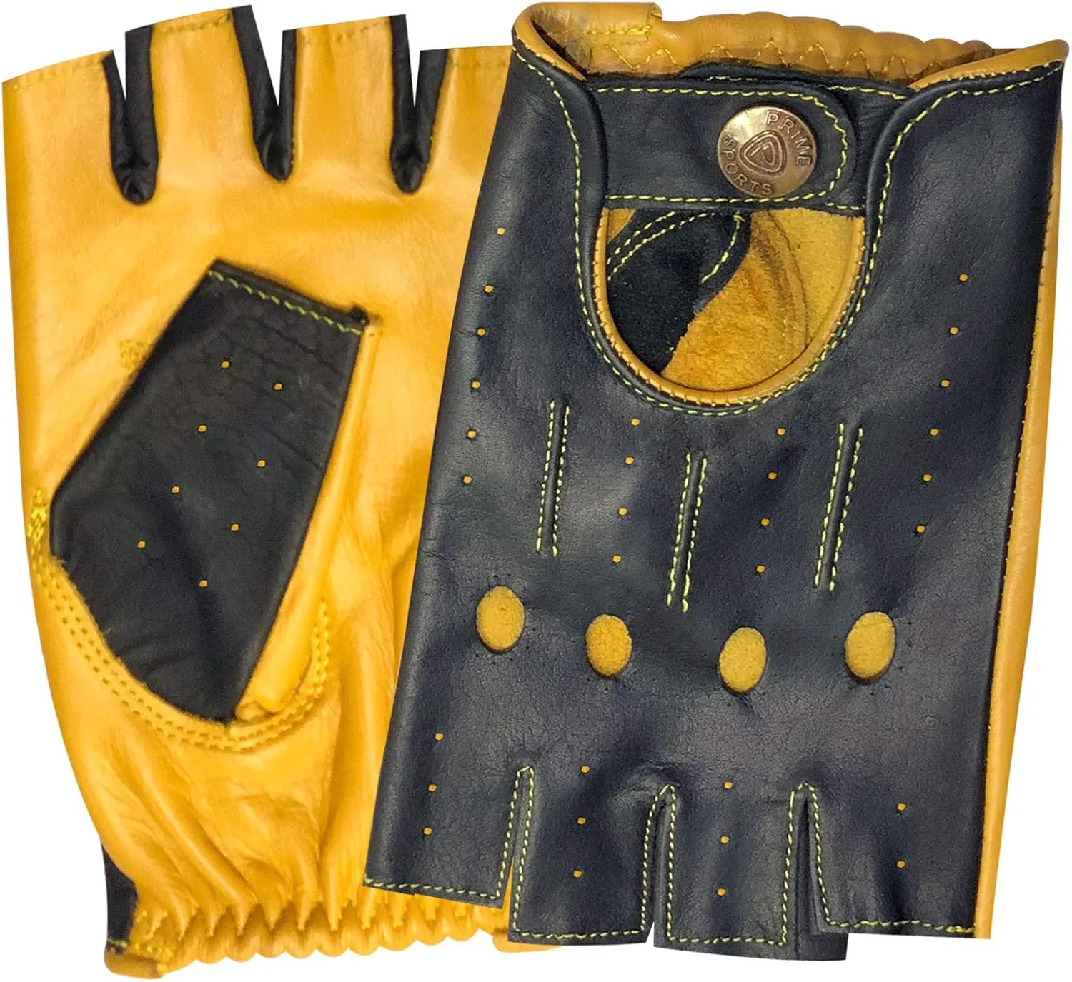 Ultimate Half Finger Gloves Driving, Cycling, Gym, Body Building, Sports, Finger Less Colours : Black-Grey, Black-Red and Black-Yellow Gloves 316