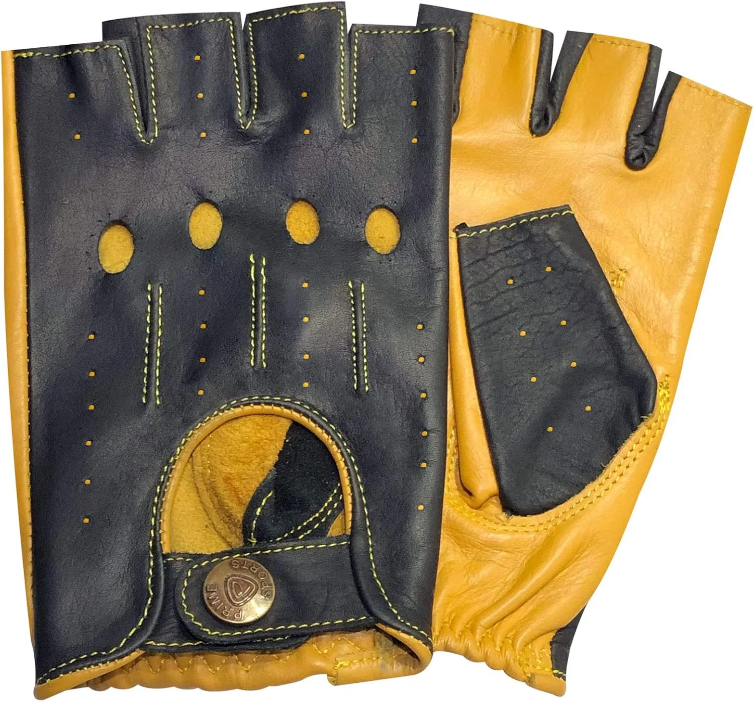Ultimate Half Finger Gloves Driving, Cycling, Gym, Body Building, Sports, Finger Less Colours : Black-Grey, Black-Red and Black-Yellow Gloves 316