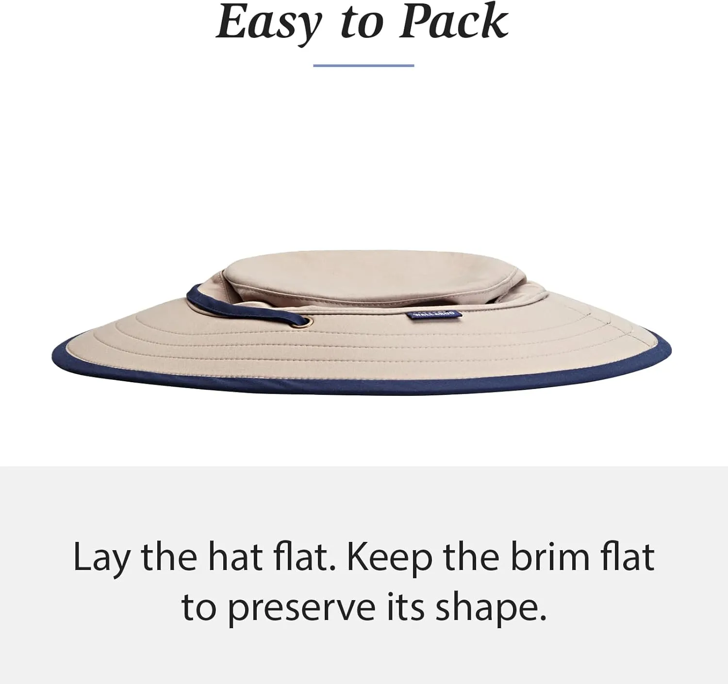 Wallaroo Hat Company Explorer Sun Hat – UV 50  Sun Protection, Wide Brim, Packable, Adjustable, Travel Outdoor Adventure Hat