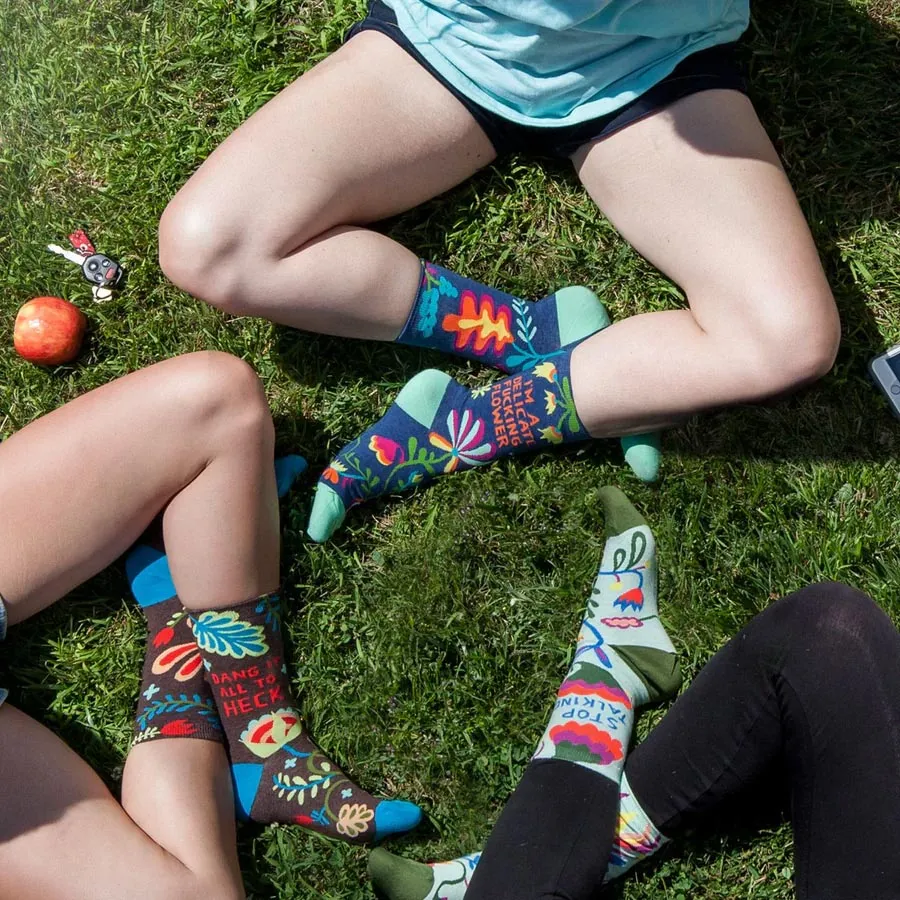 Women's Socks - Delicate F*cking Flower