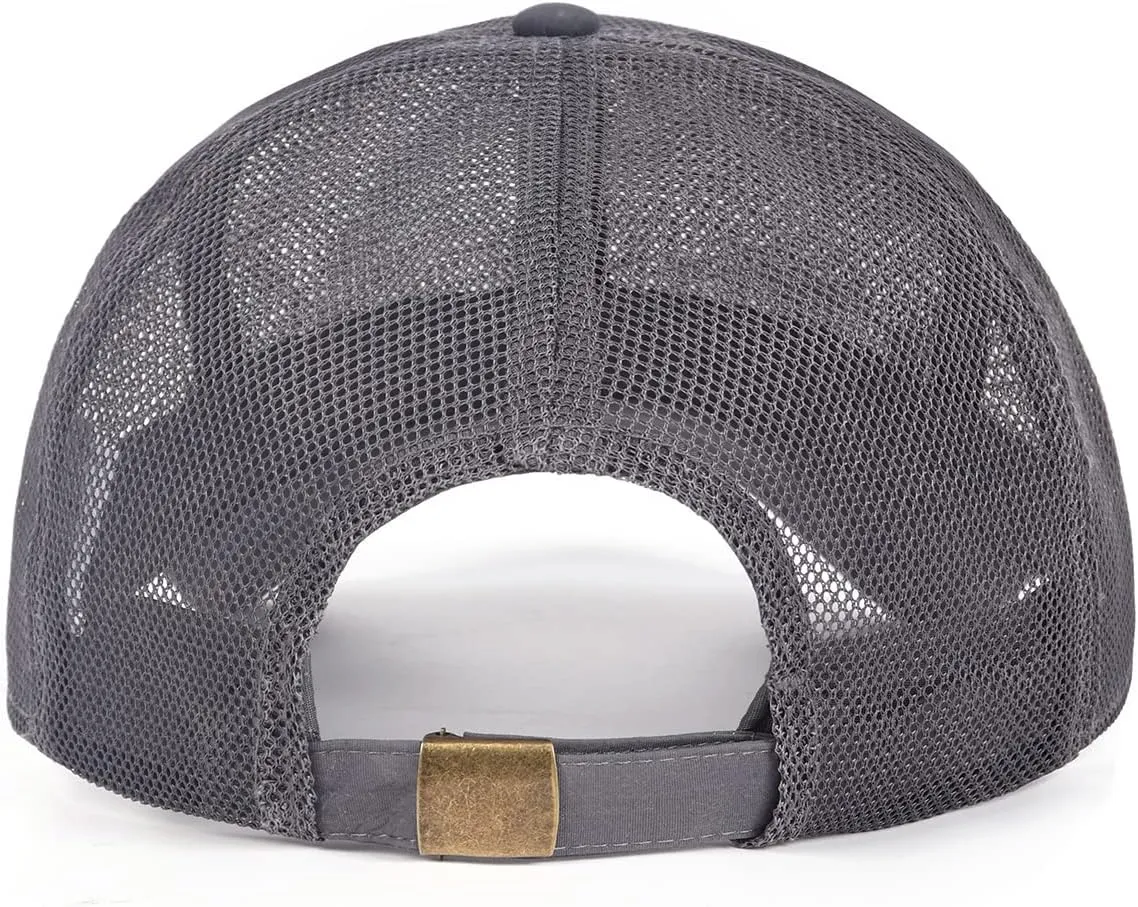 Zylioo XXL Oversize Baseball Mesh Cap,Breathable Cool Running Hat,Adjustable Summer Caps for Big Heads 21.5"-25.5"