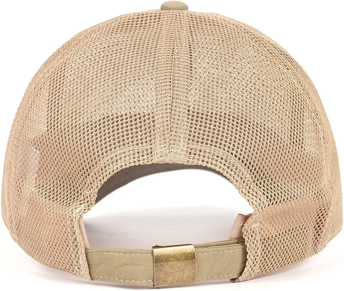 Zylioo XXL Oversize Baseball Mesh Cap,Breathable Cool Running Hat,Adjustable Summer Caps for Big Heads 21.5"-25.5"