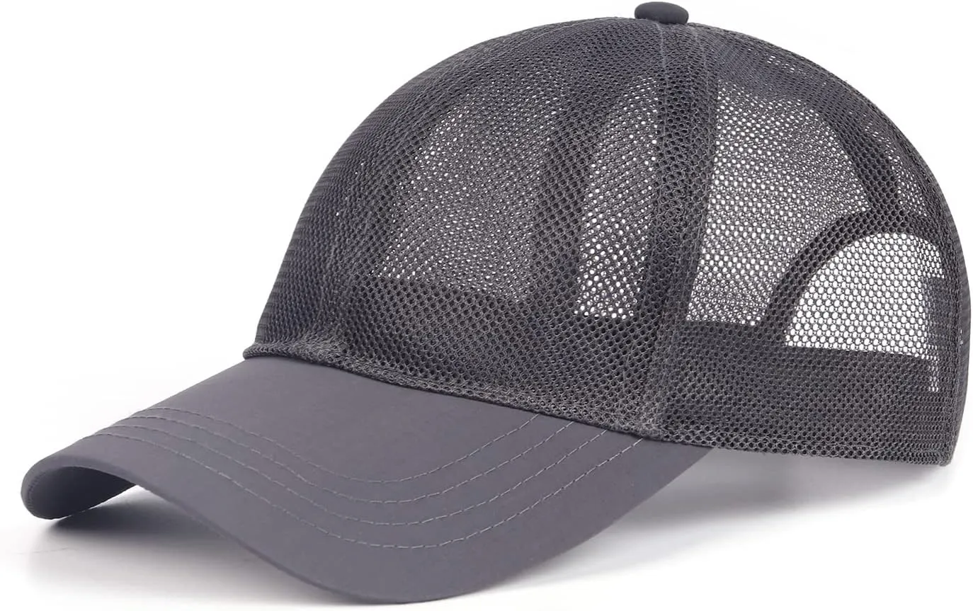 Zylioo XXL Oversize Baseball Mesh Cap,Breathable Cool Running Hat,Adjustable Summer Caps for Big Heads 21.5"-25.5"